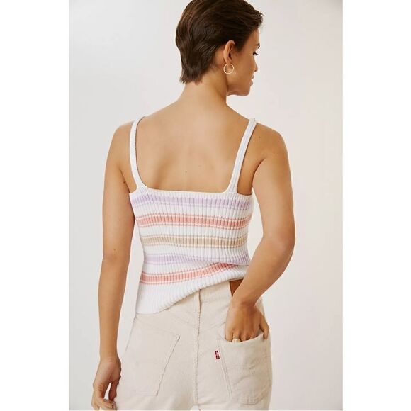 NEW Anthropologie Striped Shrug & Sleeveless Sweater Tank Top 2P Set Plus 3X - Picture 8 of 9